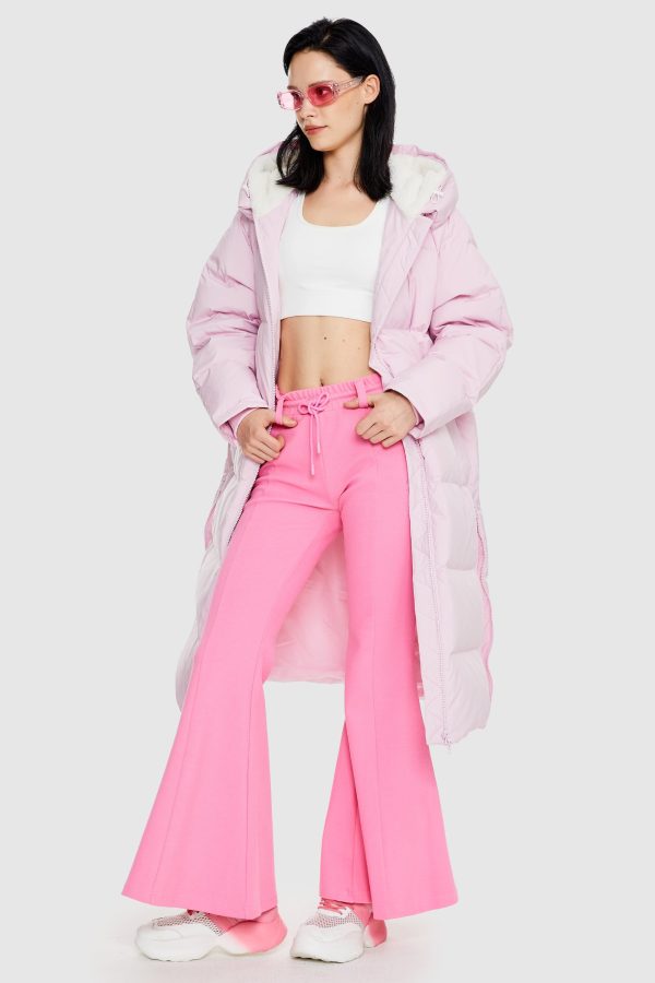 Long Puffer Down Jacket with Hem Slit - Image 13
