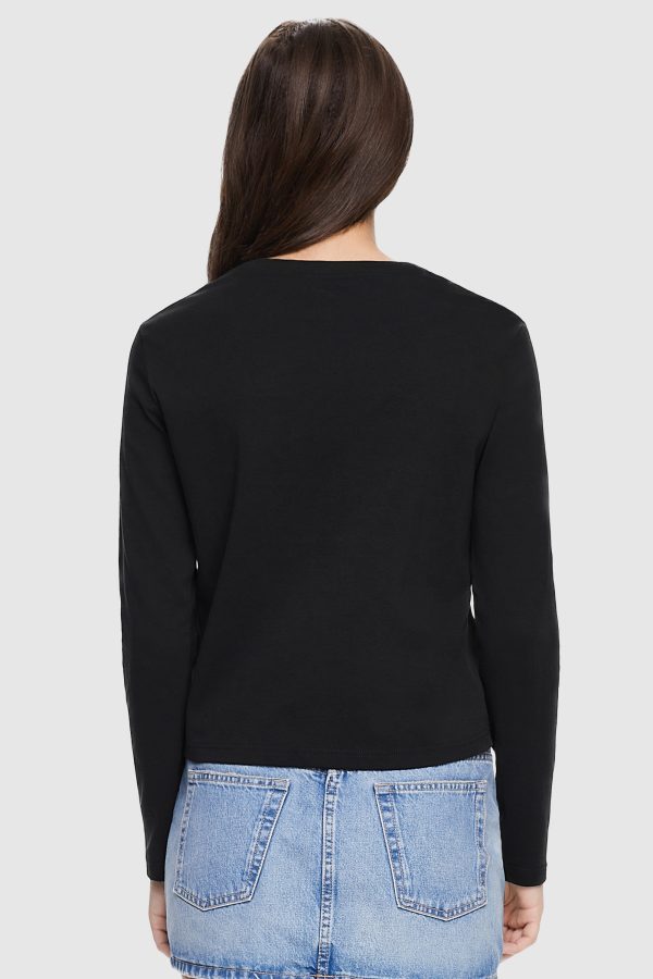 Long Sleeve Crop T-shirt - Image 4
