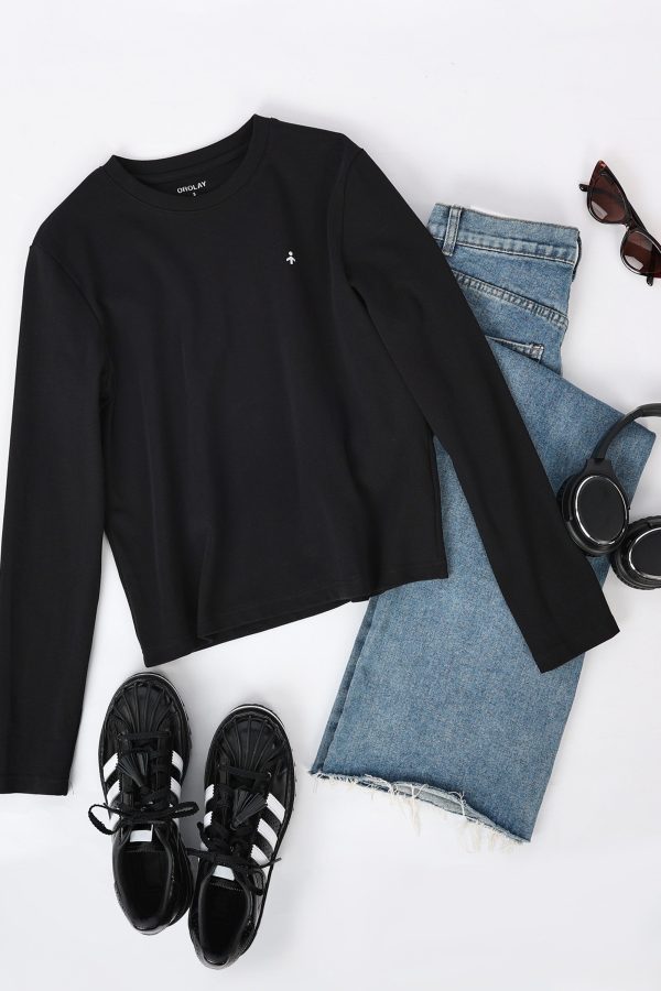 Long Sleeve Crop T-shirt - Image 7