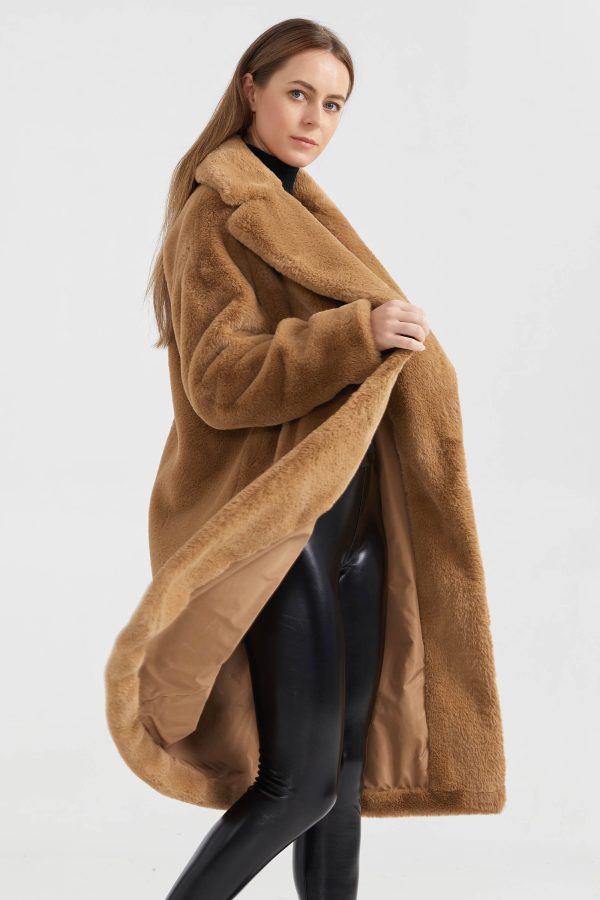 Long Sherpa Teddy Coat - Image 25