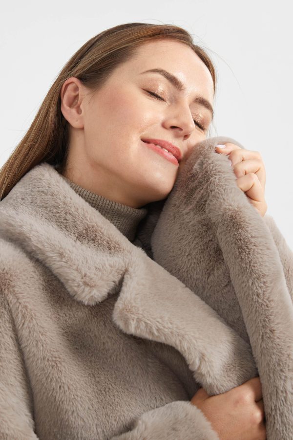 Long Sherpa Teddy Coat - Image 4