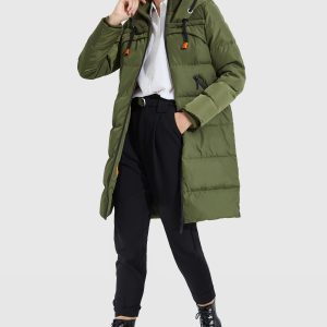 Long Thickened Hooded Down Jacket