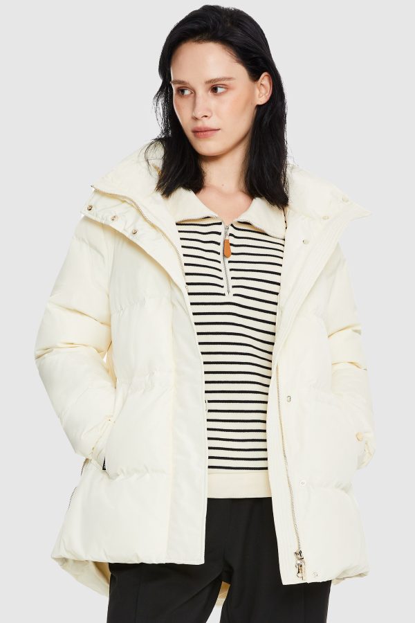 Mid-Length Hooded Down Jacket - Image 9