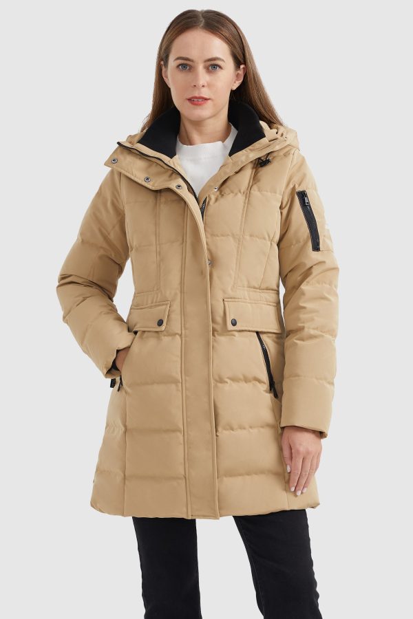Mid Length Slant Pocket Down Puffer Jacket - Image 10