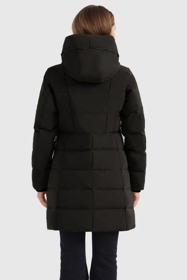 Mid Length Slant Pocket Down Puffer Jacket - Image 7