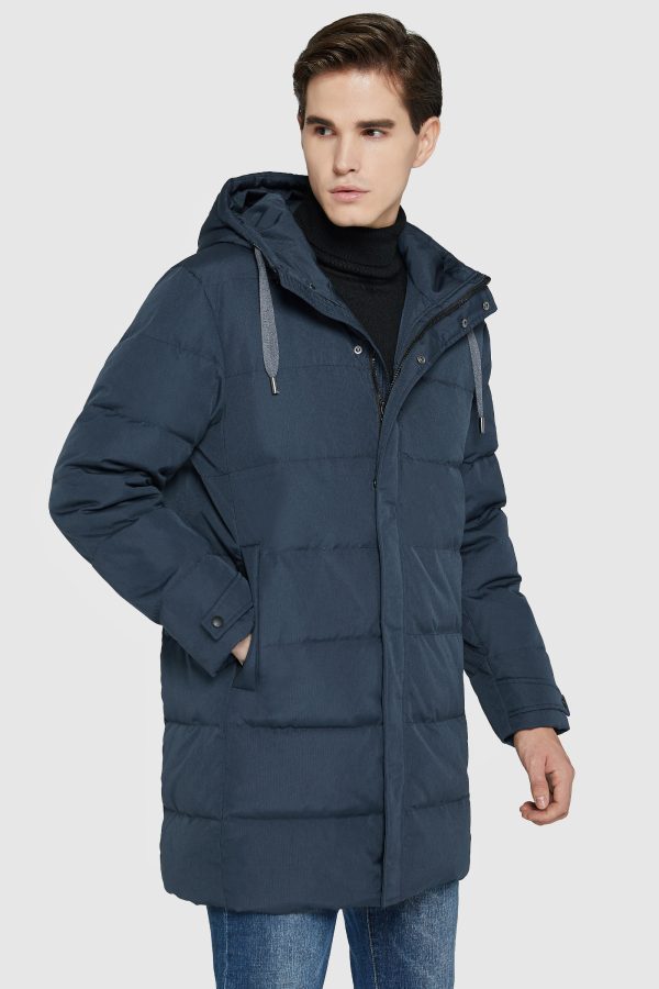 Mid-Length Warm Hooded Puffer Down Jacket - Image 11