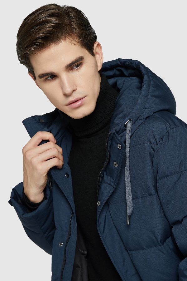 Mid-Length Warm Hooded Puffer Down Jacket - Image 12