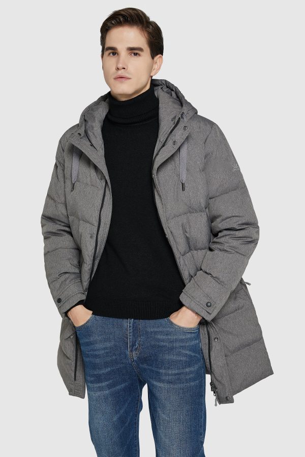 Mid-Length Warm Hooded Puffer Down Jacket - Image 3