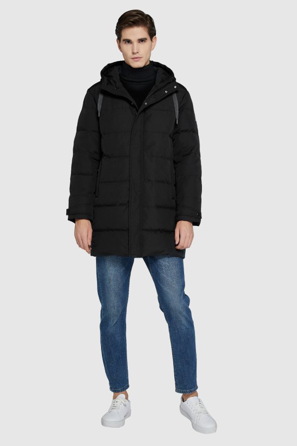 Mid-Length Warm Hooded Puffer Down Jacket - Image 5