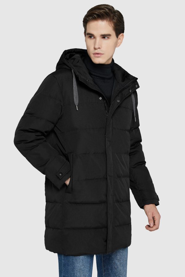Mid-Length Warm Hooded Puffer Down Jacket - Image 6