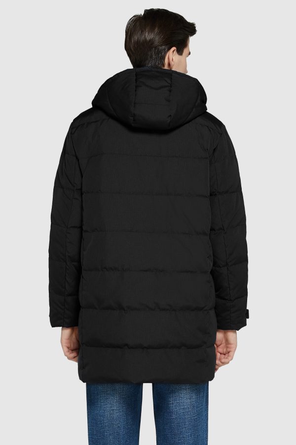 Mid-Length Warm Hooded Puffer Down Jacket - Image 7