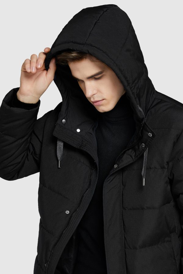 Mid-Length Warm Hooded Puffer Down Jacket - Image 8