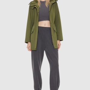 Military Anorak Jacket Zip-Up Windbreaker Active Hooded