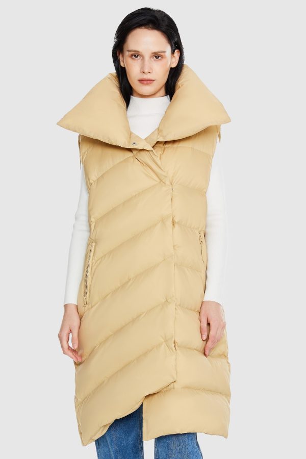 Oversized Collar Puffer Down Vest - Image 6