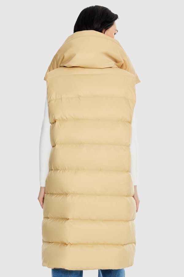 Oversized Collar Puffer Down Vest - Image 8