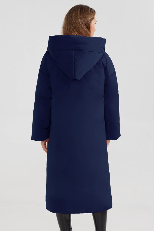 Oversized Long Puffer Down Coat with Hood - Image 8