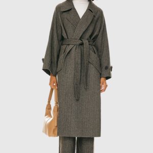 Oversized Wool Wrap Coat