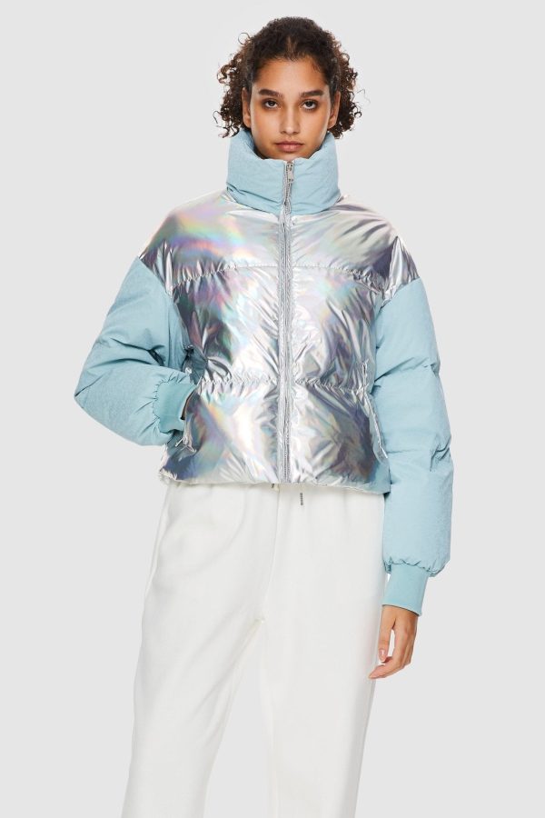Puff-O? Colorlay Chrome Cropped Down Puffer - Image 7