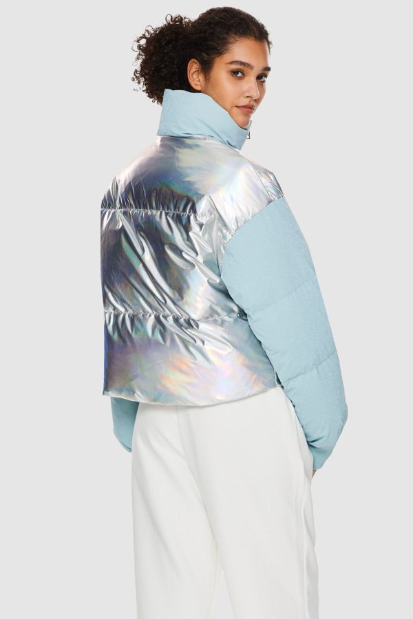 Puff-O? Colorlay Chrome Cropped Down Puffer - Image 8