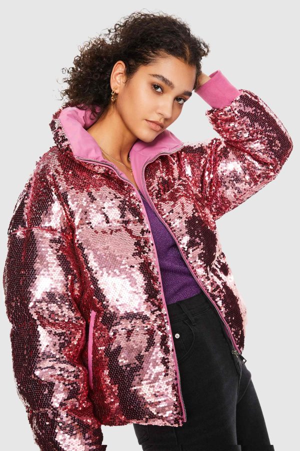 Puff-O? O-Lab Disco Sequin Down Jacket - Image 10