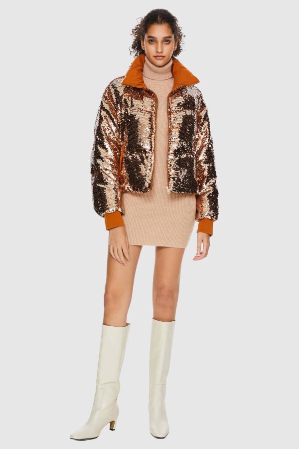 Puff-O? O-Lab Disco Sequin Down Jacket - Image 11