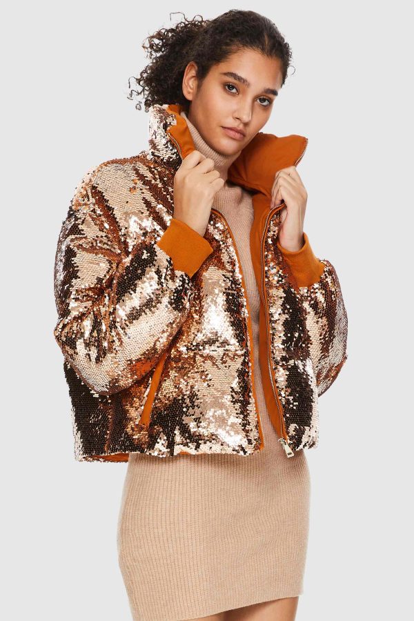 Puff-O? O-Lab Disco Sequin Down Jacket - Image 12