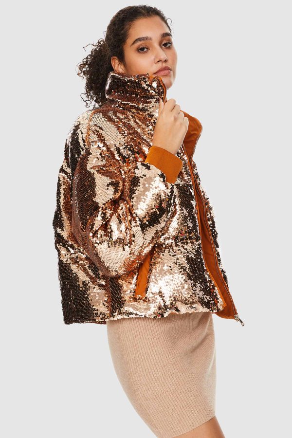 Puff-O? O-Lab Disco Sequin Down Jacket - Image 14