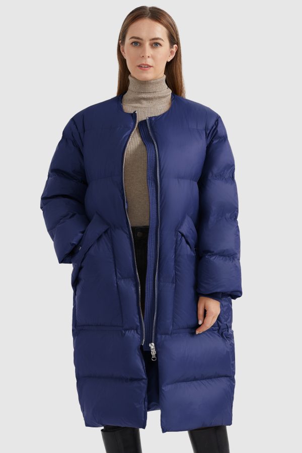 Puffer Long Stylish Winter Down Jacket with Warm Thickened Collar - Image 11