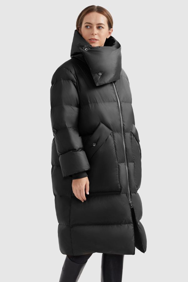 Puffer Long Stylish Winter Down Jacket with Warm Thickened Collar - Image 3