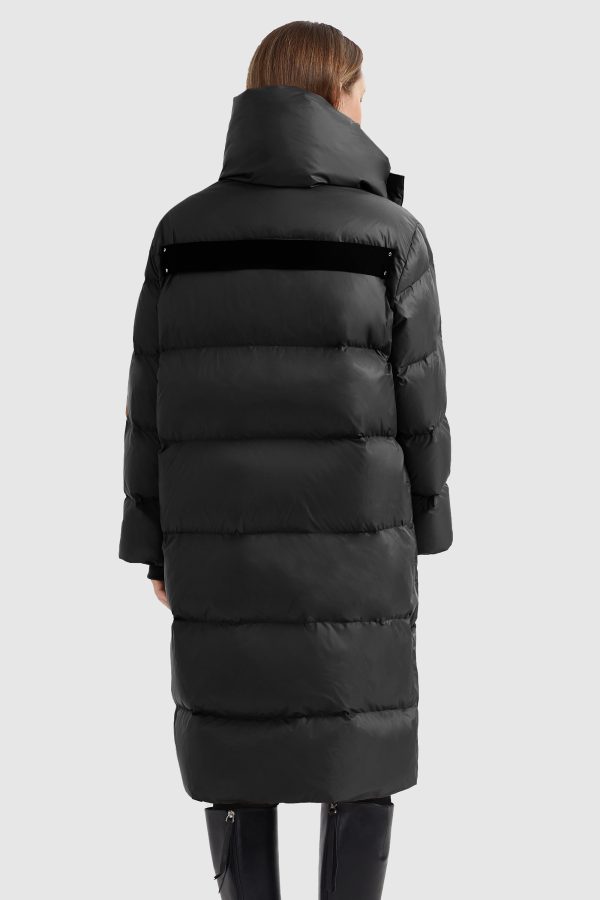 Puffer Long Stylish Winter Down Jacket with Warm Thickened Collar - Image 4