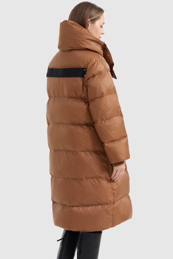 Puffer Long Stylish Winter Down Jacket with Warm Thickened Collar - Image 8