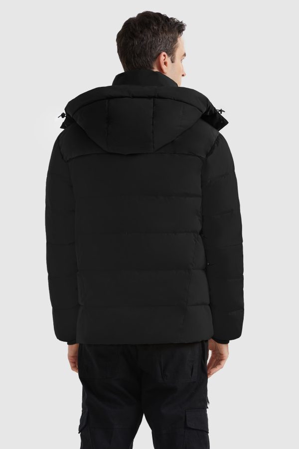 Puffer Warm Jacket Winter Full-Zip Windproof Coat - Image 7