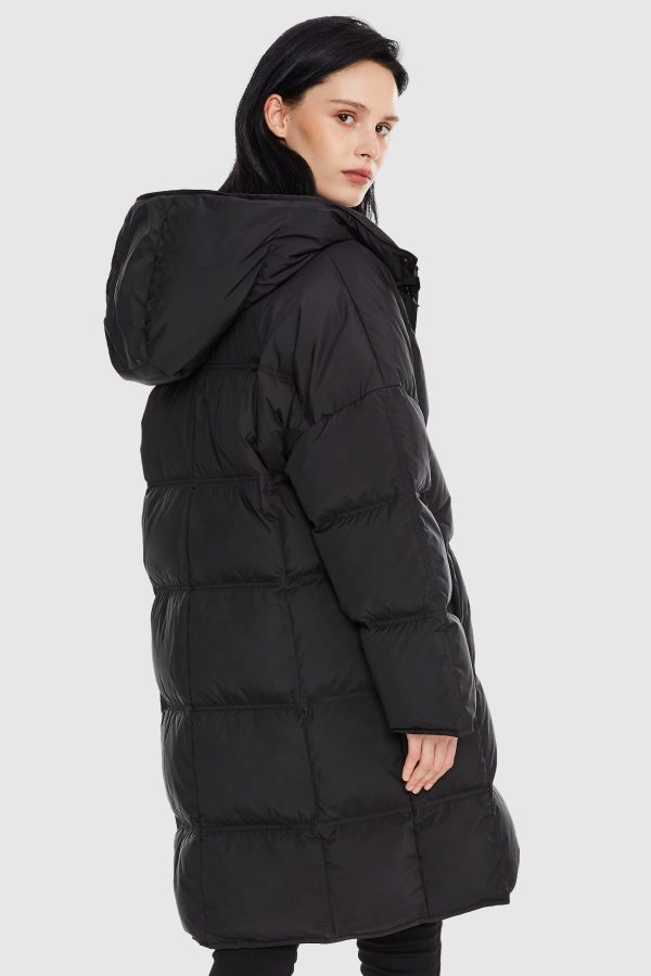 Puffy Puffer Down Jacket with Detachable Hood - Image 11
