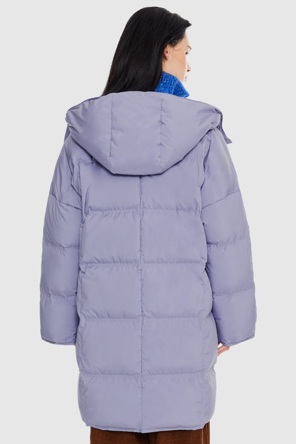 Puffy Puffer Down Jacket with Detachable Hood - Image 4