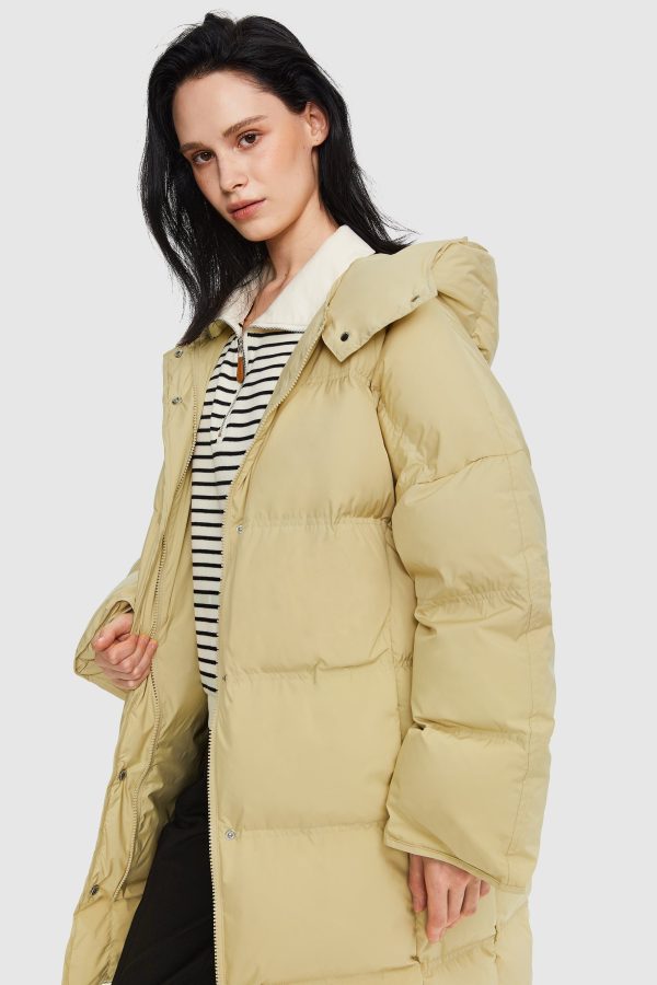 Puffy Puffer Down Jacket with Detachable Hood - Image 6