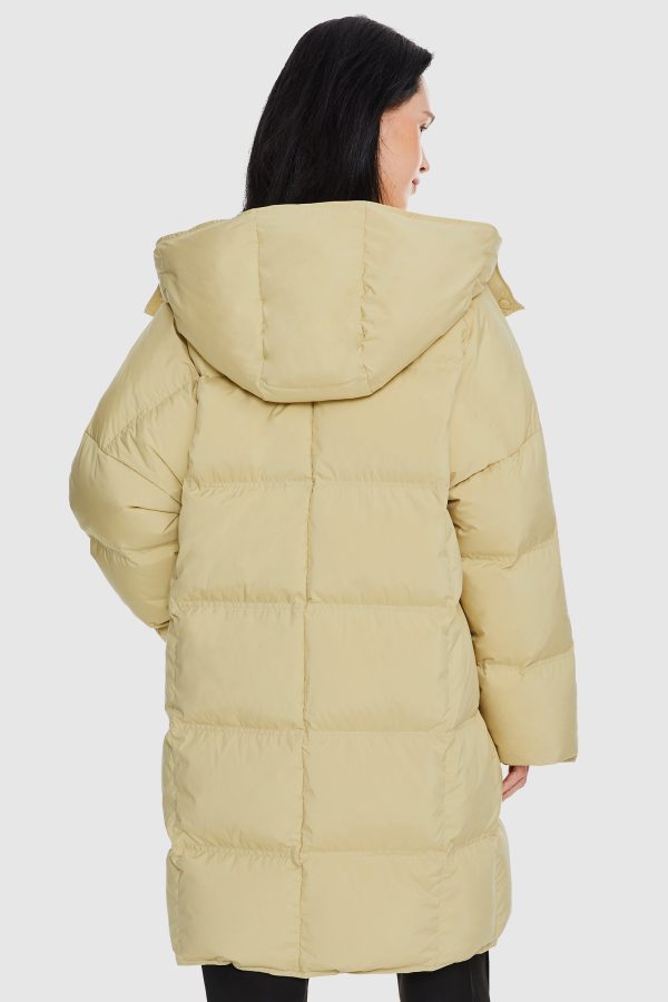 Puffy Puffer Down Jacket with Detachable Hood - Image 8