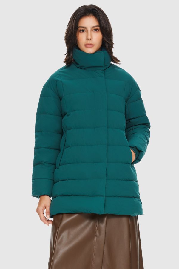 Quilted Mid-Length Coat - Image 10