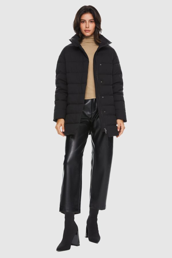 Quilted Mid-Length Coat - Image 5