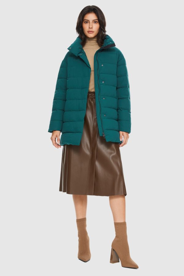 Quilted Mid-Length Coat - Image 9