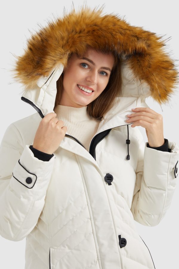 Quilted Thickned Down Coat - Image 4