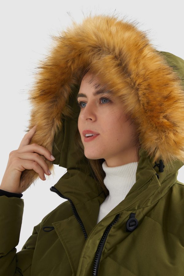 Quilted Thickned Down Coat - Image 8