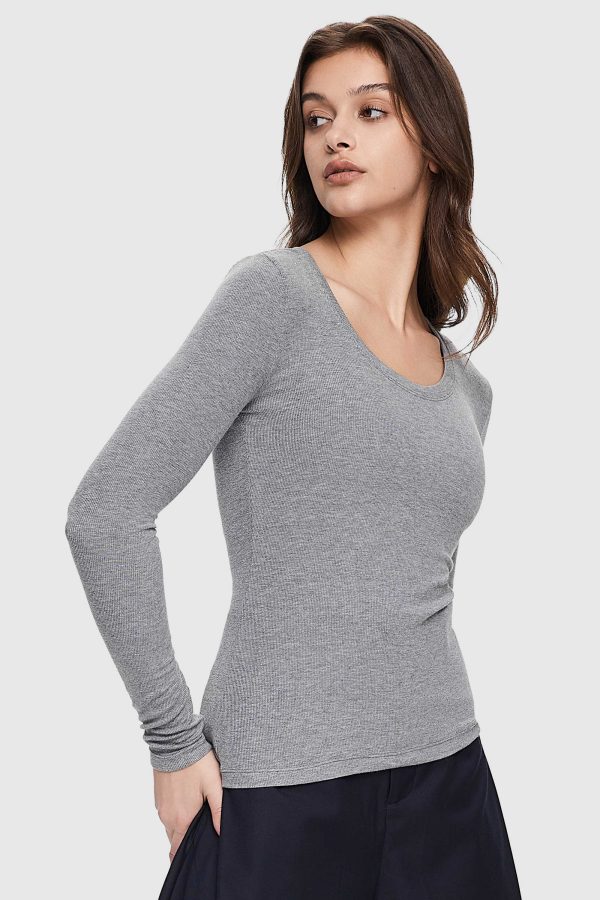 Scoop Neck Pullover Sweater - Image 5