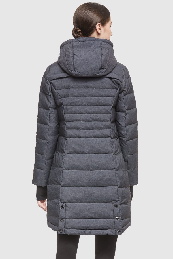 Slant Pocket Zip up Puffer Down Coat - Image 35