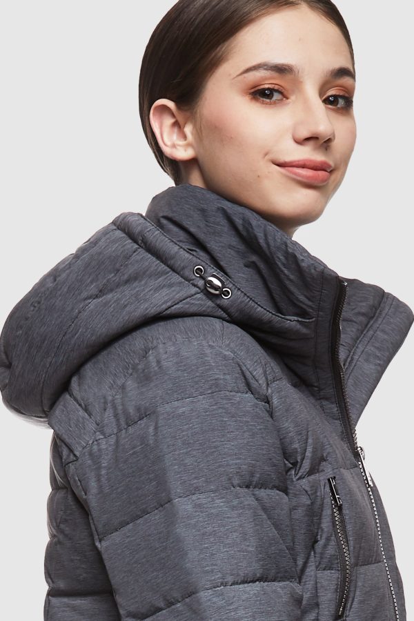Slant Pocket Zip up Puffer Down Coat - Image 36