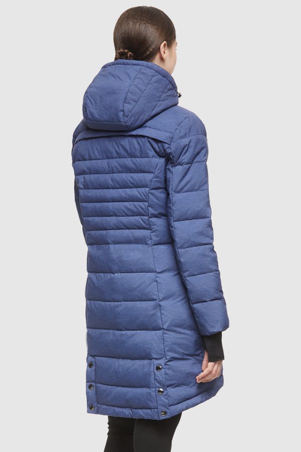 Slant Pocket Zip up Puffer Down Coat - Image 39