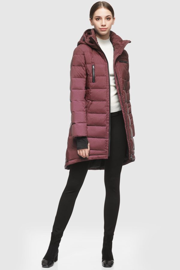 Slant Pocket Zip up Puffer Down Coat - Image 41
