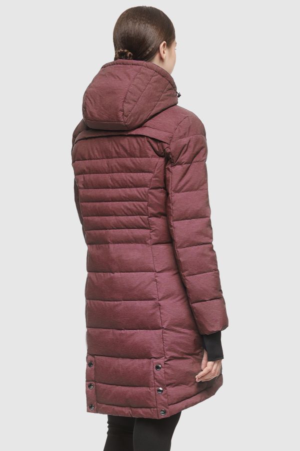 Slant Pocket Zip up Puffer Down Coat - Image 43