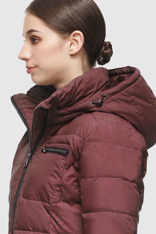 Slant Pocket Zip up Puffer Down Coat - Image 44