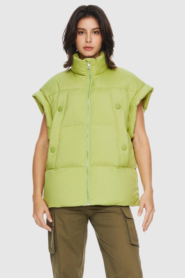 Sleeveless Classic Puffer Vest - Image 10