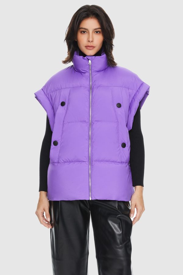 Sleeveless Classic Puffer Vest - Image 6